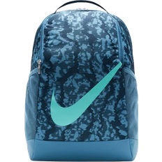 Nike Skolesekker Nike Kids' Brasilia Backpack - Armoury Navy/Aegean Storm/Green Frost