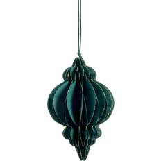 Lene Bjerre Pappia Dark Green/Elongated Adorno de Árbol de Navidad 12cm