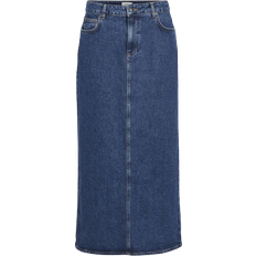 Object Maxi Skirt - Medium Blue Denim