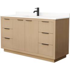 Beige Vanity Units for Single Basins Wyndham Collection Maroni (WCF282860SLMXX)