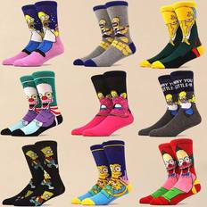 Shein Socks Shein pairpairs The Simpsons Inspired Fashion Crew Socks For Men Best Happy Socks