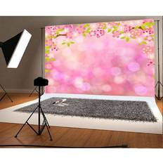 Photo Backgrounds GreenDecor Sold by: FajasStore, 7x5ft Valentine s Day Backdrop Cherry Blossom Pink Flowers Bokeh Sparkle Sequin Romantic Wallpaper Photography Background Girls Lover Wedding Party Photo Studio Props