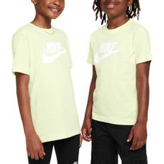 Girls - Green Tops Nike Big Kid's Sportswear T-shirt - Lime Ice (FZ5178-303)