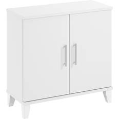 White Storage Cabinets Bush Somerset Small White Storage Cabinet 29.7x29.1"