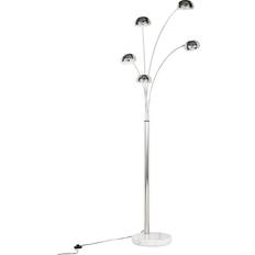 Éclairage Intérieur Lampes sur Pied Kokoon Lampadaire 5 Bras Articulés en Métal - Chrome Lampe sur Pied