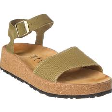 Birkenstock faded khaki Birkenstock Glenda Suede/Textile Sandal - Faded Khaki