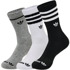 Adidas Women Underwear adidas Originals Roller 3.0 Crew Socks 3-pack - White/Medium Grey Heather/Black