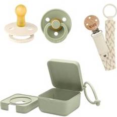 Bibs dummies Bibs Dummies Bundle Size 1 3 Pieces Sage/Ivory Ivory/Sage