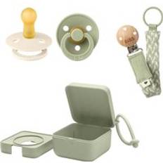 Bibs Dummies Bundle Size 1 3 Pieces Sage Ivory/Sage