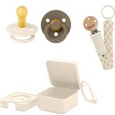 Bibs dummies Bibs Dummies Bundle Size 1 3 Pieces Dark Oak/Ivory Ivory/Dark Oak
