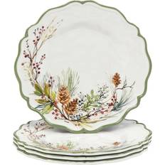 Certified International Winters Forest Dessert Plate 9" 4