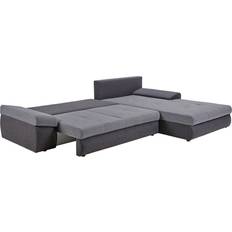 4-Sitzer Sofas reduziert Carryhome Woven Anthracite/Dark Grey Sofa 245cm 4 Seater