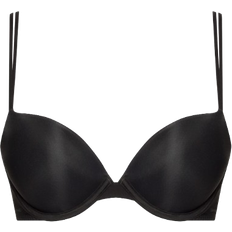 Mesh Beha's Calvin Klein Sheer Marquisette Push Up Bra - Black