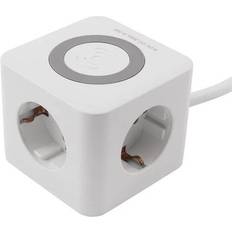 OEM Steckdosenwürfel BW-03 3x Schuko, 2 x USB-A, 1 x USB-C, QI-Lader, 1,4m