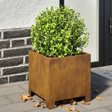 Stål Odlingslådor vidaXL Planteringskärl för Trädgård Set of 2