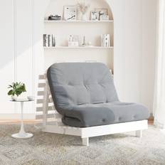 VidaXL Vita Soffor vidaXL Futon Bed with Mattress 100 x 206 x 11 cm Sofa 3 Seater