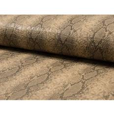 Faux Leather Fabrics Minerva Snakeskin Faux Fabrics Beige