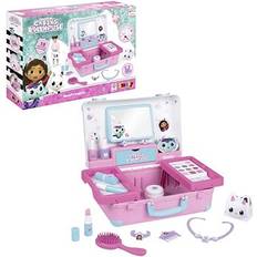 Gabby's Dollhouse Play Set Smoby Gabbys Dollhouse Beauty Vanity for Kids Children's Beauty Case Style, Hair, Nails & Makeup with Accessories