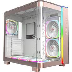 Montech KING 95 Pro Tower Case Rose Gold Tempered Glass x 2
