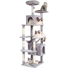 VEVOR Cat Tree 72" Cat Tower with 2 Cat Condos Sisal Scratching Post