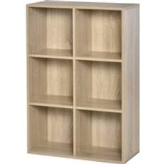 Furniture Homcom Six-Cube Book Shelf