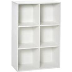 Furniture Homcom Six-Cube Book Shelf