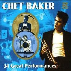 Music Chet Baker 34 Great Performances 2 discs 2006 (CD)