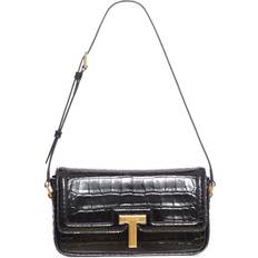 MINI EMBOSSED CROCODILE LEATHER BAG Woman Black OS