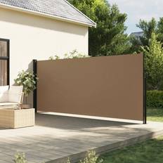 vidaXL sammenrullelig sidemarkise 180x300 gråbrun