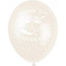 White Latex Balloons Unique Party Latex Pearlised Wedding Balloons Pack of 5 White One Size