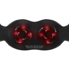 Mini Massagers FitRx Fitrx 8937 cordless shiatsu 3d massage with heat Black