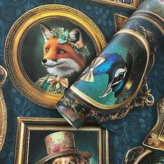 Blue Wallpapers Holden Noble regal victorian beasts frames leaves matte wallpaper 13791 blue