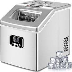 Euhomy countertop ice maker machine, 40lbs/24h auto self-cleaning, 24 pcs ice