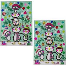 Advent Calendars Carousel Home Pack of 2 penguin christmas advent calendar greetings card & envelope