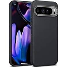 Spigen Google Pixel 9 Pro XL Mobilskal Spigen Caseology Nano Pop för Google Pixel 9 Pro XL Fodral, [mjukt och dammfritt material] Sidogreppsmönster Fodral för Google Pixel 9 Pro XL Black Sesame