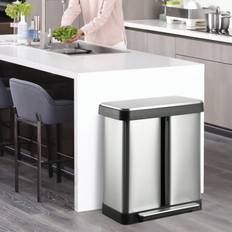 Shein Dual Trash Can Stainless Steel