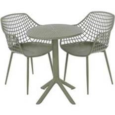 Plastic Bistro Sets Core Products Core Rimini 3 Lattice Bistro Set