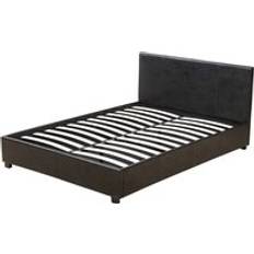 Lits et Matelas Habitat et Jardin Lit Coffre Carla 140 x 190 cm - Noir