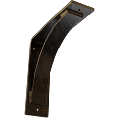 Angle Brackets Ekena Millwork 10"D 10"H Morris Steel Bracket Hammered Brown X 3.0 X In.