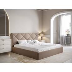 Beige Bedden en Matrassen Pascal Morabito Bett Bettkasten