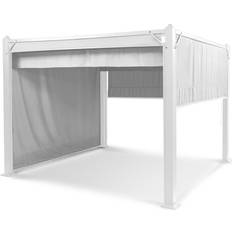 Metal Pabellones y Accesorios Blumfeldt Carpa Pantheon Cortina Con Techo 3 x 3m 4 Laterales