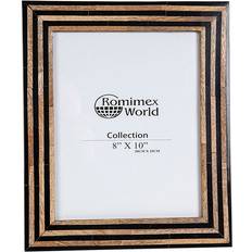 MDF Photo Frames Romimex Black Resin Photo Frame