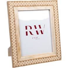 MDF Photo Frames Romimex White Mango wood MDF Wood 2 Photo Frame