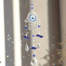 1pc Evil Eye Crystal Sun Catcher Pendant, Indoor