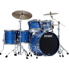 Tama Musical Instruments Tama Starclassic Walnut/Birch 5-Piece Shell Pack With 22 Bass Drum Lacquer Ocean Blue Ripple