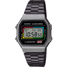 G-Shock Unisex Wrist Watches G-Shock Casio Uno Collab Black Watch, 38.6mm, A168WEUC-1A Black