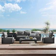 Aluminum Outdoor Lounge Sets modway Tahoe Outdoor Lounge Set