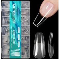 Nagelprodukter Shein Full Cover Press On Nail Tips Almond Soak Off Gel Nail Tips Capsule