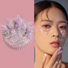 Shein One Sweet Butterfly Pearl Face Sticker Rhinestone Stage Performance Face Decoration