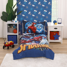 Kid's Room Marvel Spiderman To The Rescue Toddler Collection Toddler Bedding Set